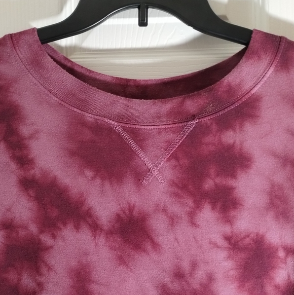 Women's JoyLab Tie-Dye Long Sleeve Sweatshirt Top (A1) - Picture 5 of 9